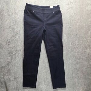 Chicos Jeans Womens 2 Perfect Stretch Nicky Jeggings Dark Wash Pull On Denim New